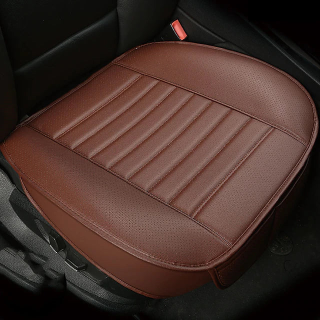 Car Seat Cushion Cover Universal 5D Bamboo Charcoal Leather, Breathable Waterproof All-Inclusive Auto Seat Protector
